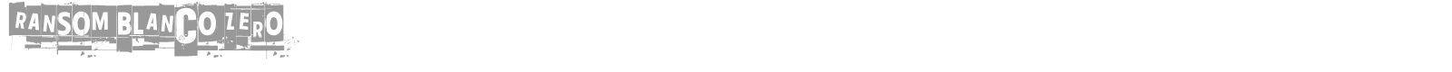 Ransom Blanco Zero font preview